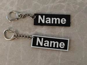 Personalisierter Namens-Schlüsselanhänger 2Version