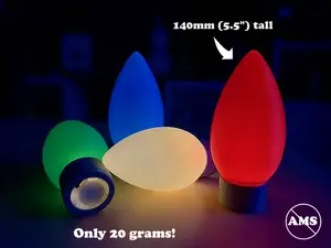 Christmas Light Bulb LED Tea Light | Ornament