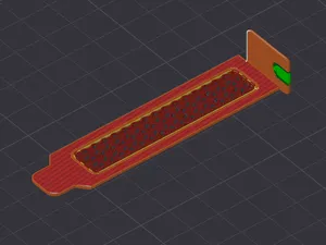 PCIE Low Profile Blacket / Slot Cover Infill Mod