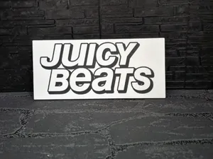 Magnet Schild " Juicy Beats  "