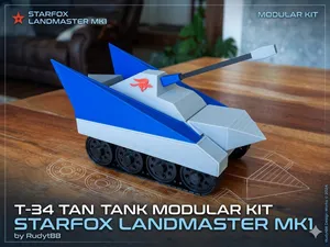 StarFox Landmaster MKI based on T-34 tank Mod kit
