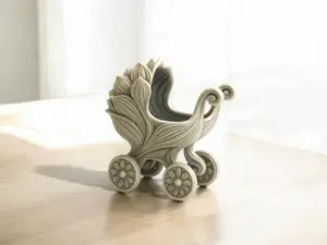 Carrito de bebé decorativo vintage