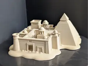Ancient Egyptian Pyramid Complex Miniature 022