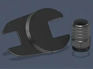 Portable shower hose - M24x1 threaded adapter