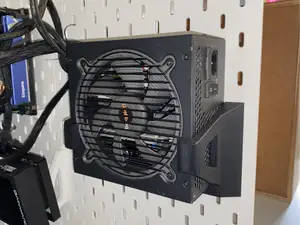 Ikea Skadis PSU Bracket | ATX Power Supply Mount