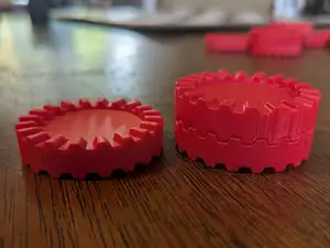 Checkers set pieces