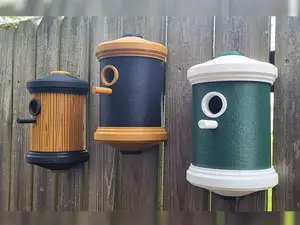 Elegant Half-Round Birdhouse.