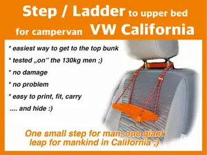 Camper-van UPPER tent BED - STEP LADDER