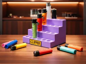 Clipper Lighter Stand 24 - 4 Tier Display Holder