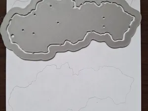 Slepa mapa Slovenska - "Blind" map of slovakia