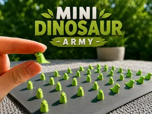 Mini dinosaur army game