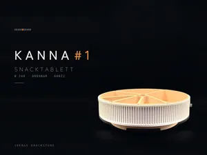 KANNA Snack Tray — Rotating, Modular Inserts