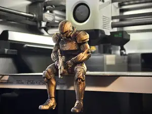 Sad Shepard (Mass Effect) Figurine on a ledge!