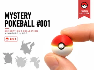Tiny Mystery Pokeball 001 - Mini Pokemon Series