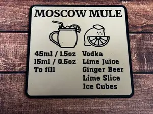 Moscow Mule Cocktail Recipe Drinks Coaster