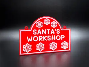 Santa's Workshop Christmas Ornament
