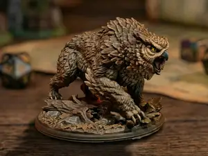 The Owlbear Ancient Guardian (50mm Base) - V1