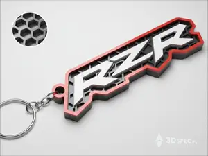Polaris RZR logo keychain