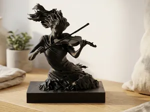 Abstract Violinist Sculpture - Contemporary Art