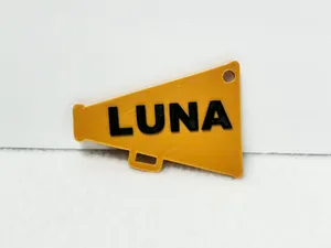 Customizable Megaphone Cheer bag tag