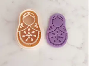 Matryoshka Babushka Doll Polymer Clay cutter