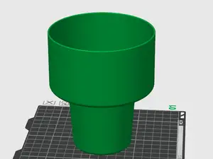 Trash bin for middle console of VW Polo car (1L)