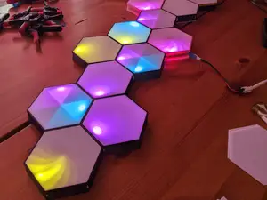 Hexagonal lamp for 10mm LED strip