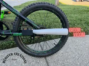 Bicycle exhaust noise maker