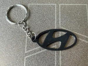 Hyundai Logo Keychain - Quick & Easy Print