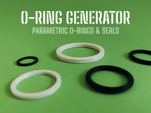 O-Ring Generator - Parametric rings and seals