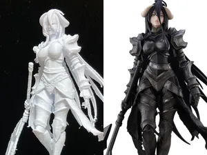 Albedo figure wearing armor