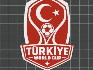 Türkiye World Cup Fan Keychain