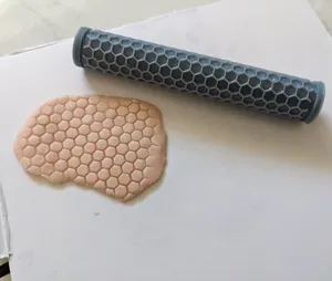 Texture Rolling Pin - Hexagon Pattern