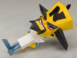 Low poly retro Cortex figure