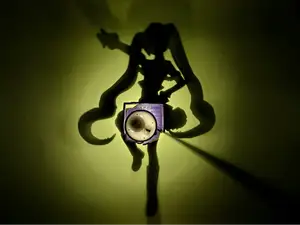 公主殿下miku 桌影灯 36克耗材 投影灯 人影灯 拓竹蜡烛灯 圣诞节 歌姬 葱娘 双马尾美少女