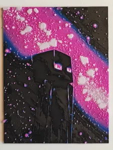 Hueforge - Minecraft Enderman galaxy.