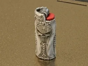 Capa isqueiro de ossos (caveira) sem suportes