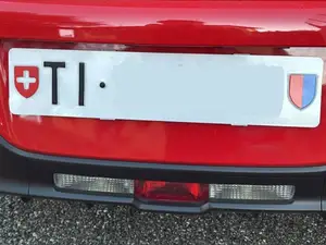 Minimal Swiss License Plate Holder