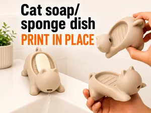CAT SOAP/SPONGE DISH