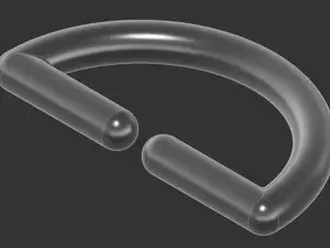 Parametric Semicircle clip