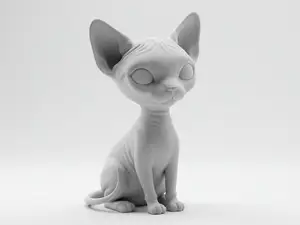 Mini Cute Sphynx Figurine