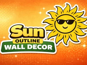 Sun Outline Wall Decor