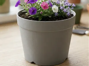 Spiral Vase Flower Pot + Saucer (10/12/15)