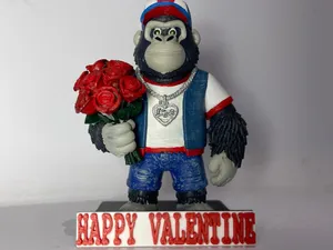 Gorilla innamorato a San Valentino