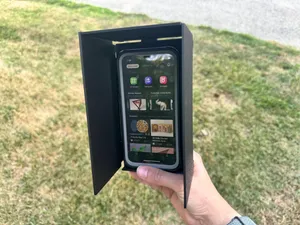 Universal Phone Privacy Case, Sun Shade, and Stand