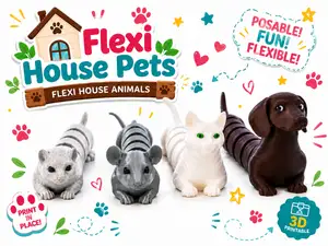 Articulated flexi house pets-pets toys