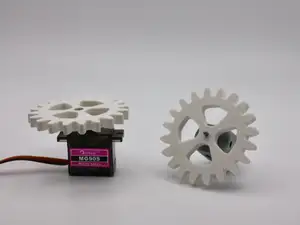 DC Motor and MG90S Micro Servo Motor Gears