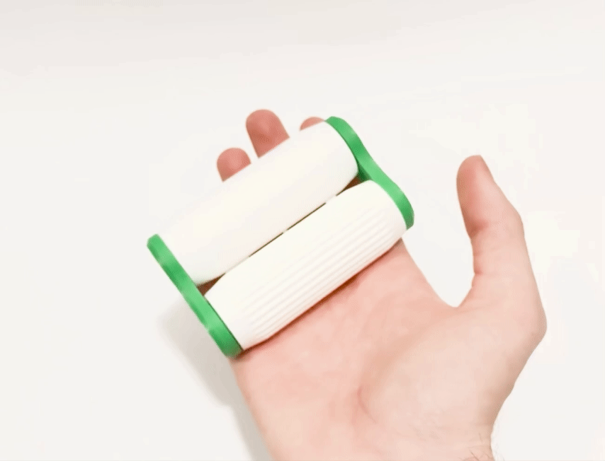 Fidget Hand Roller - w/ 8 Unique Textured Rollers