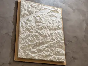 Topographie Alpen 3D Miniatur Berge