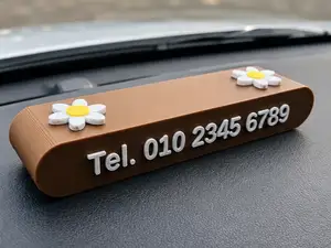 Custom Daisy Dashboard Number Plate